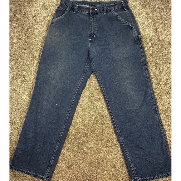 Carhartt Carpenter Jeans Men's 34x30 Paint/Stains Workwear Skater Trendy - Picture 2 of 15